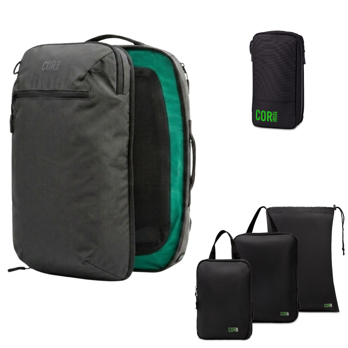 COR Surf Island Hopper Travel Bundle – Backpack + Packing System
