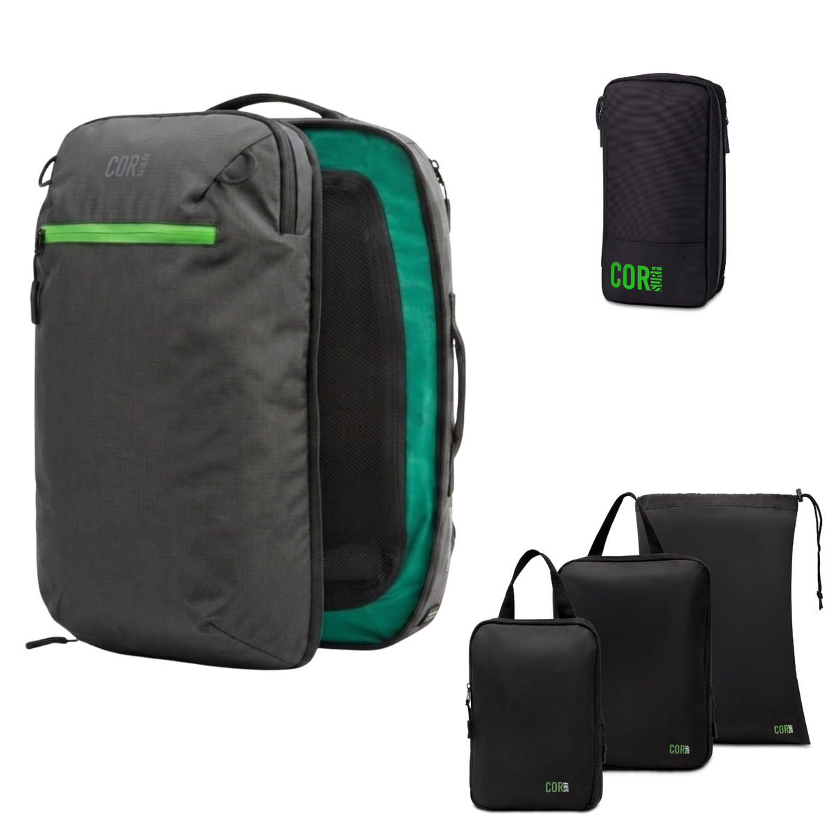 COR Surf Island Hopper Travel Bundle – Backpack + Packing System