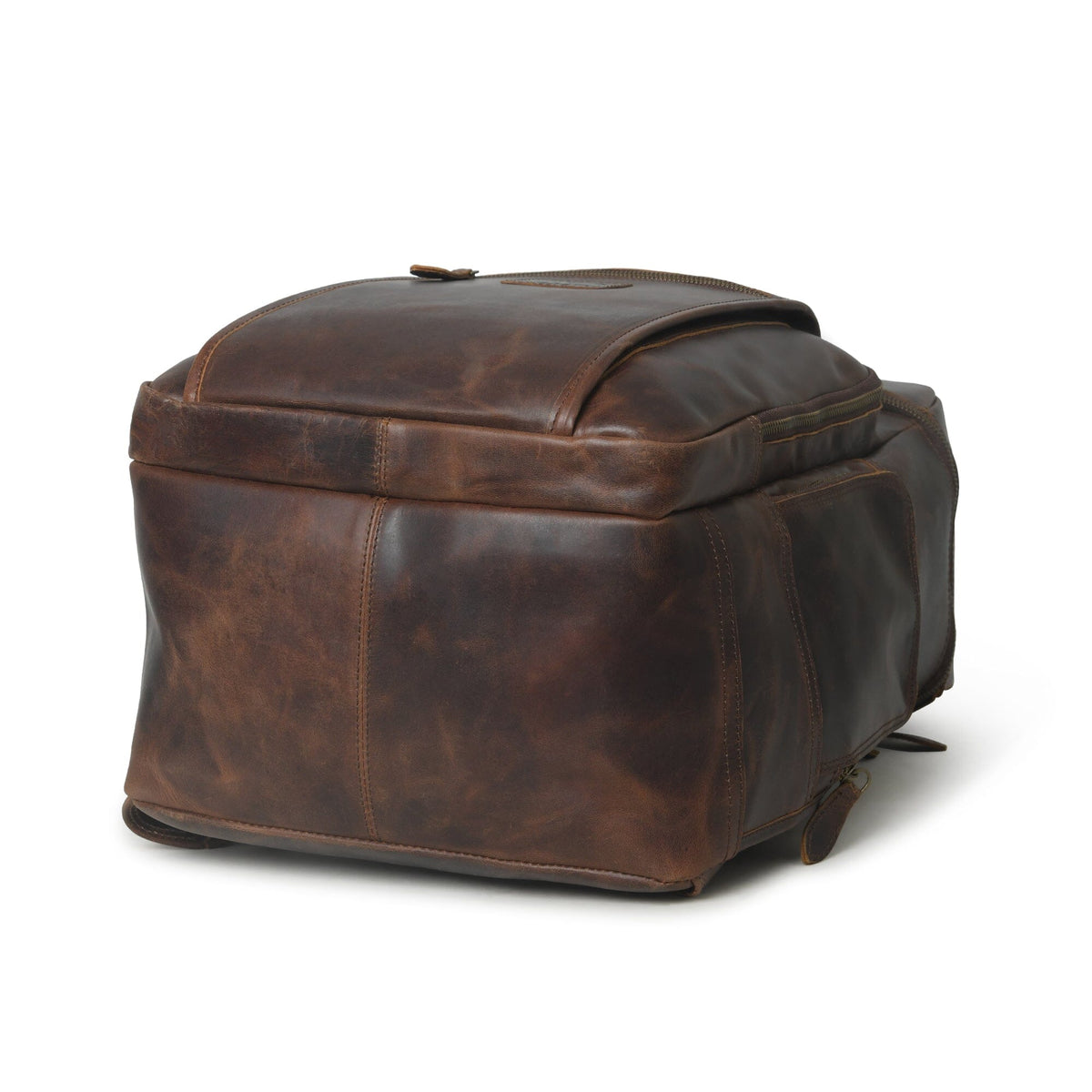 Alpha Full-Grain Buffalo Leather Travel Backpack