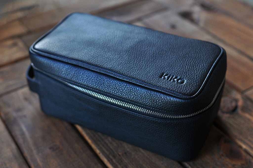 Kiko Leather Dopp Kit – Premium Travel Toiletry Bag