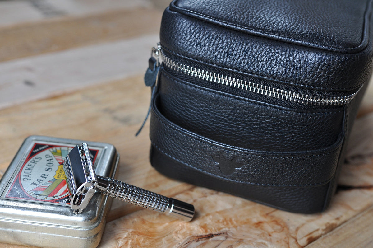Kiko Leather Dopp Kit – Premium Travel Toiletry Bag