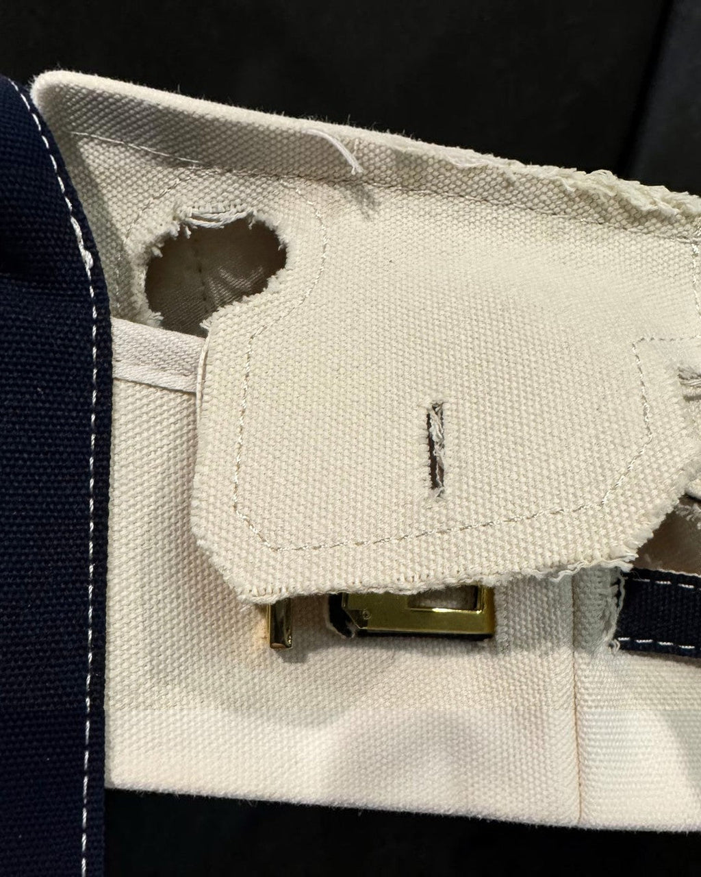 Gameday Luxe Distressed Canvas Weekender Tote