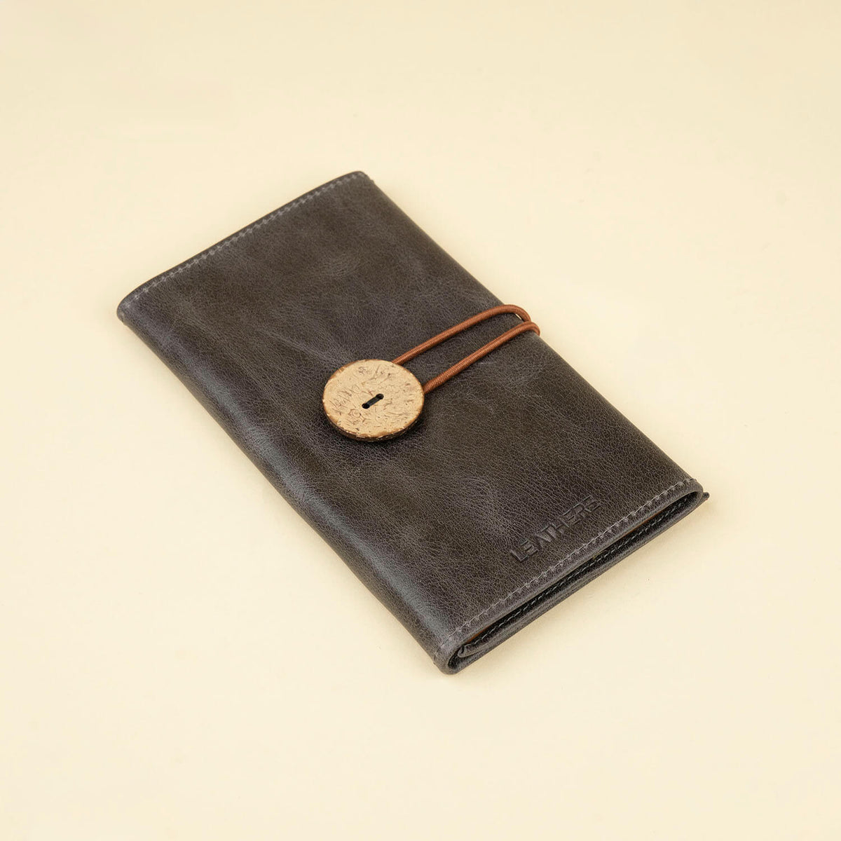 LEATHERE Riverside Leather Travel Tech Organizer – Grey