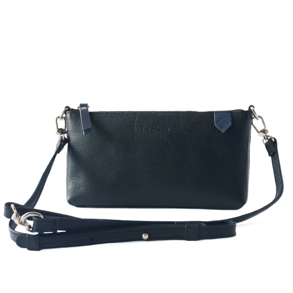 Elia Convertible Full-Grain Leather Bag