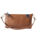 Elia tan convertible full-grain leather bag