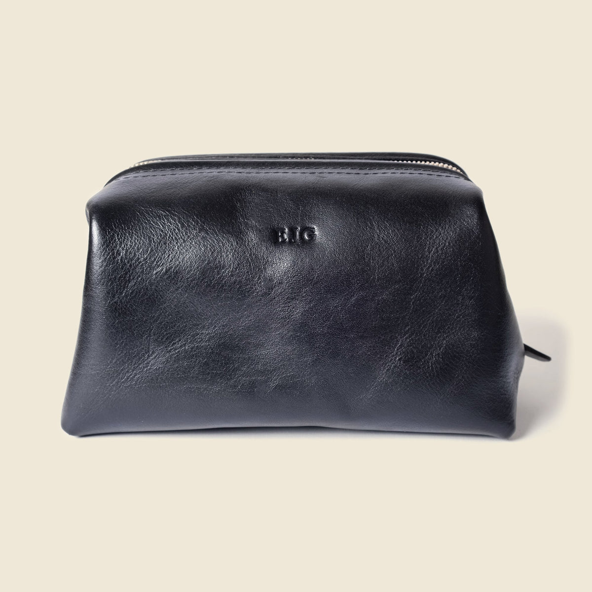 CASUPO Full-Grain Leather Toiletry Bag – Black