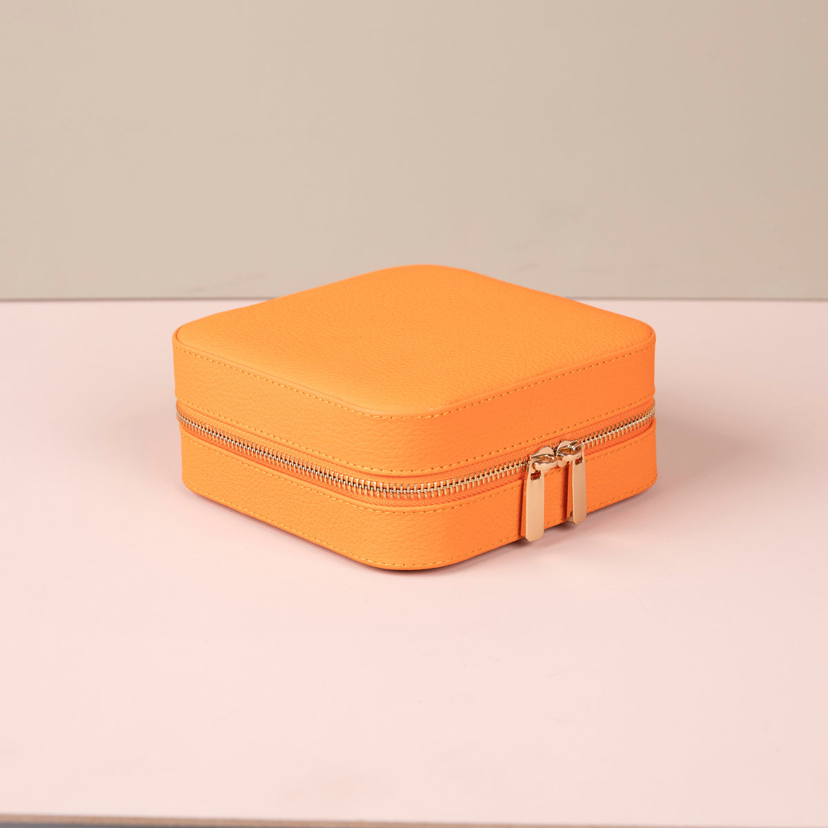 LEATHERE Palermo Leather Travel Jewelry Box – Orange