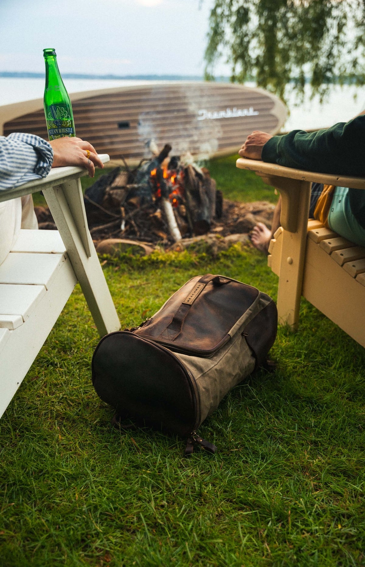 Beachman Traveler’s Bag – Convertible Waxed Canvas Weekender
