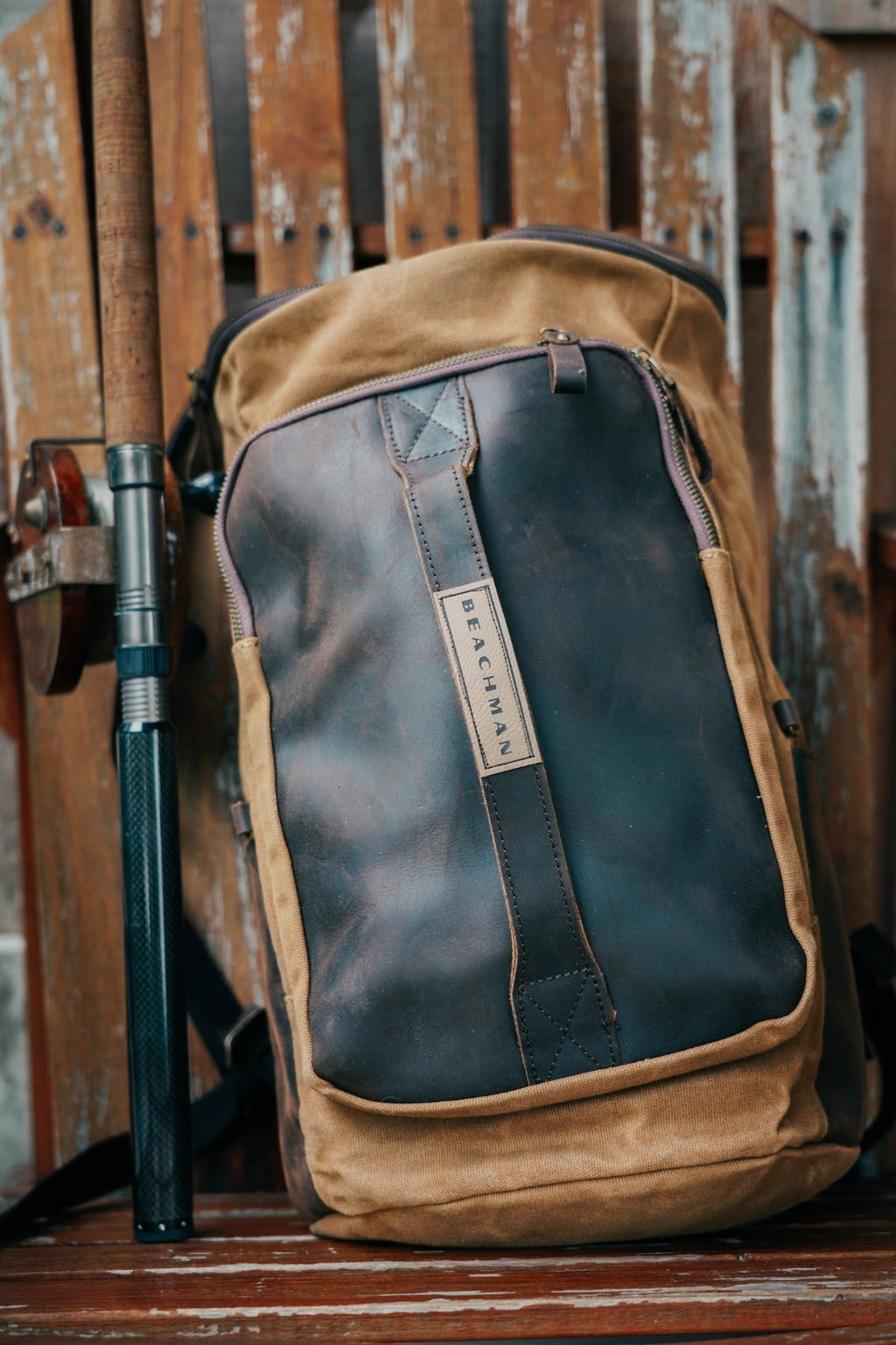 Beachman Traveler’s Bag – Convertible Waxed Canvas Weekender