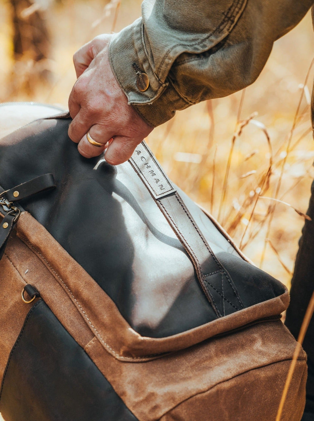 Beachman Traveler’s Bag – Convertible Waxed Canvas Weekender