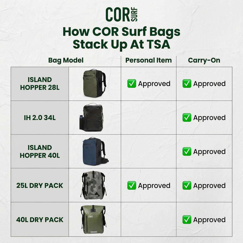 COR Surf Island Hopper 2.0 Carry-On Travel Backpack
