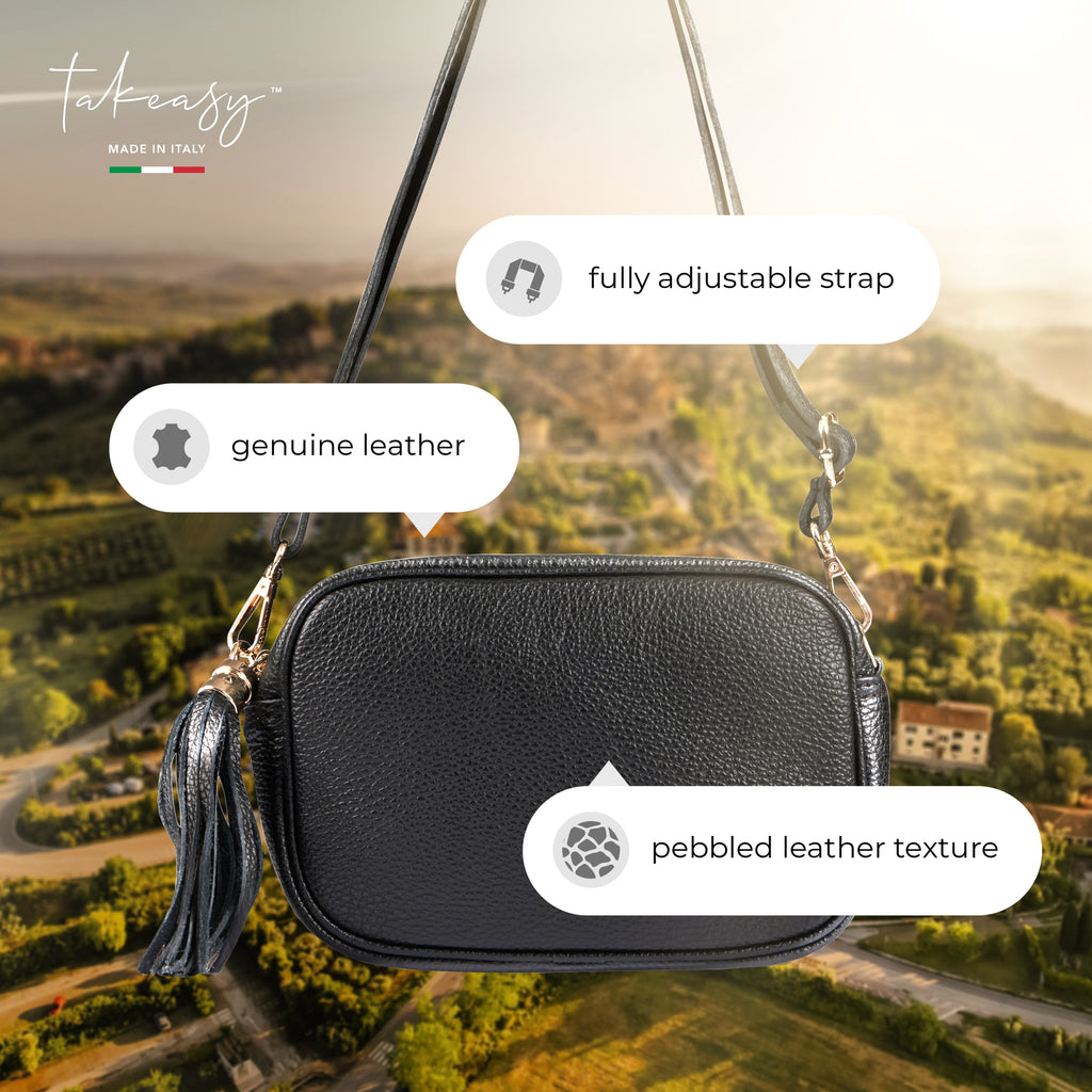 TAKEASY Parma Italian Leather Crossbody Bag