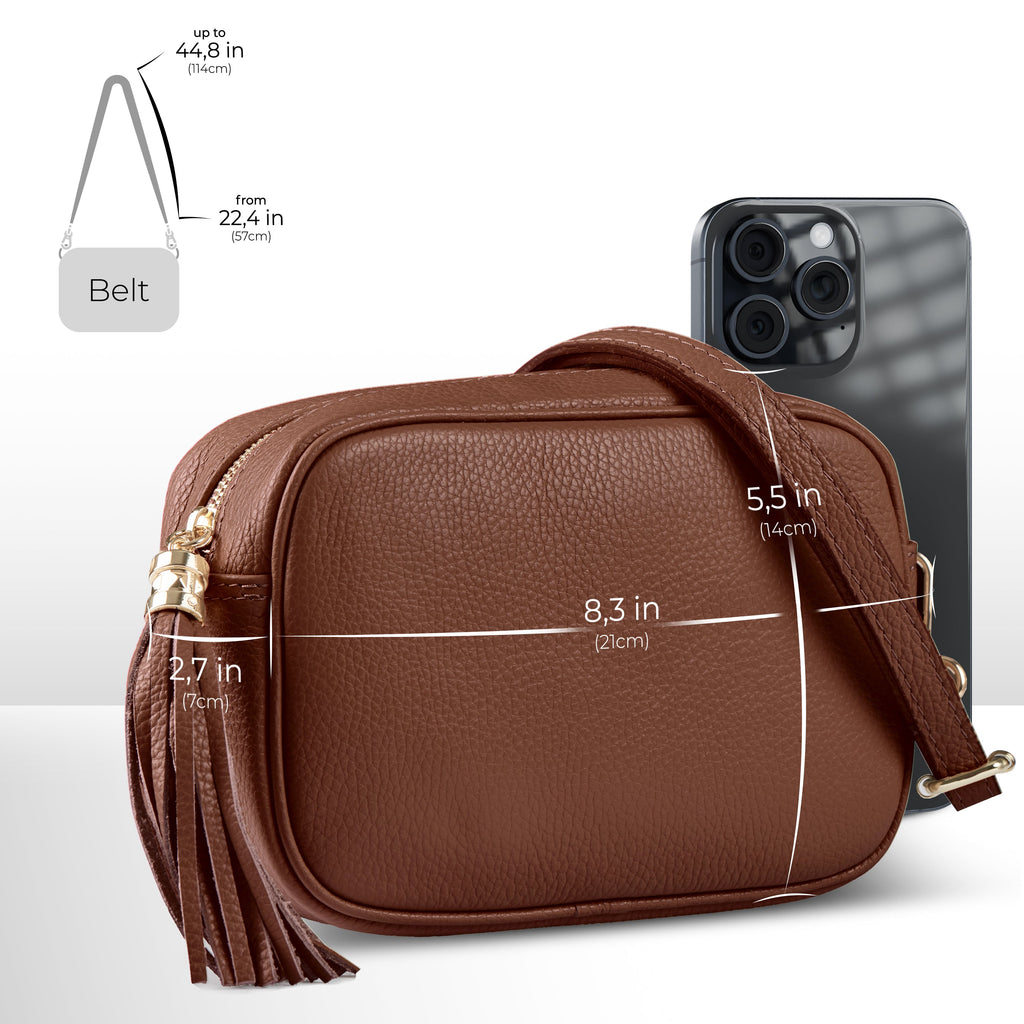 TAKEASY Parma Italian Leather Crossbody Bag