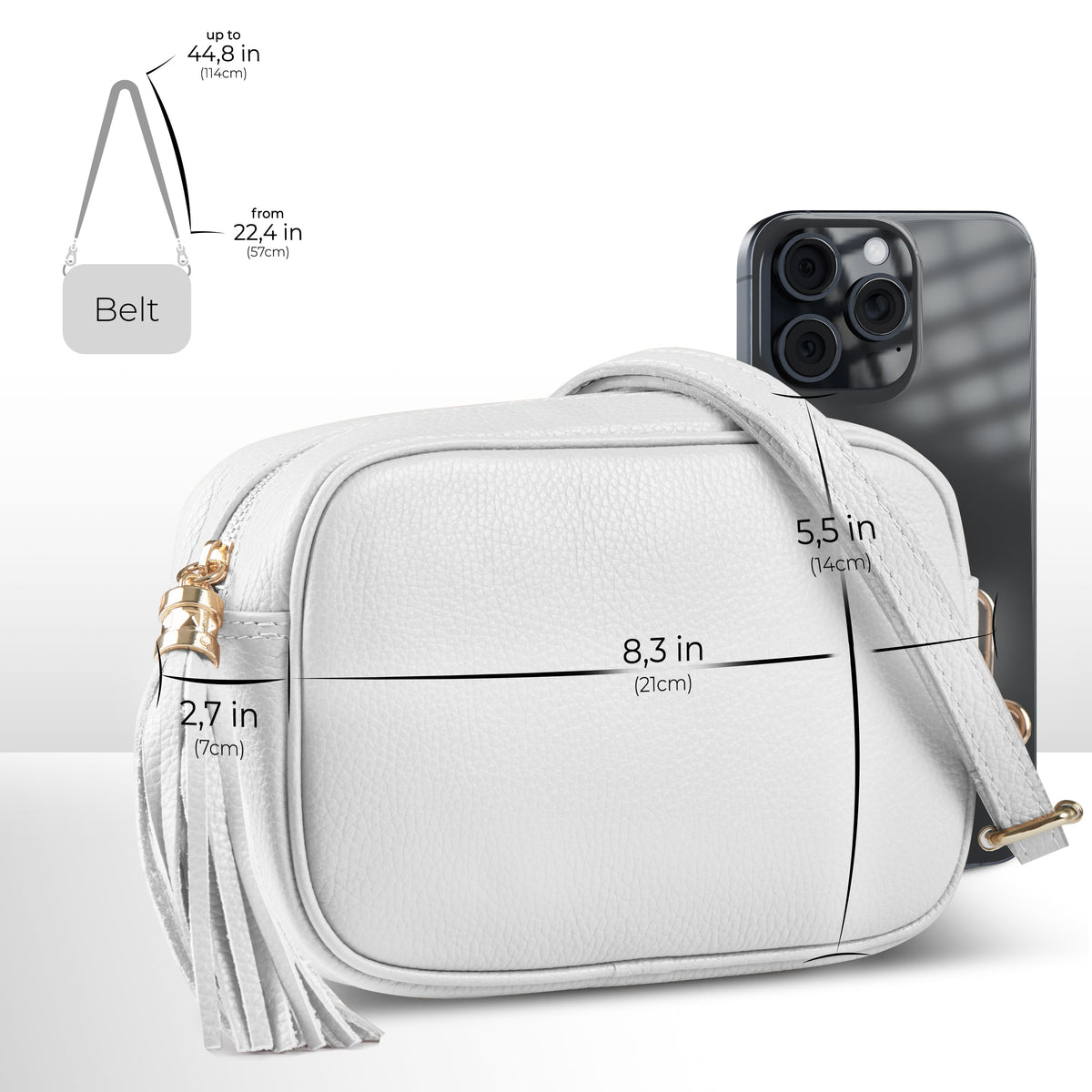 TAKEASY Parma Italian Leather Crossbody Bag