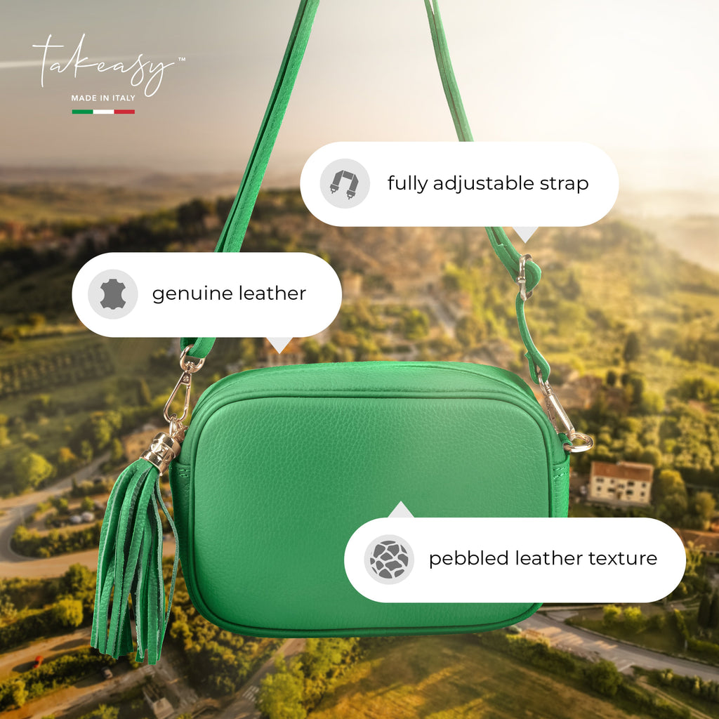 TAKEASY Parma Italian Leather Crossbody Bag