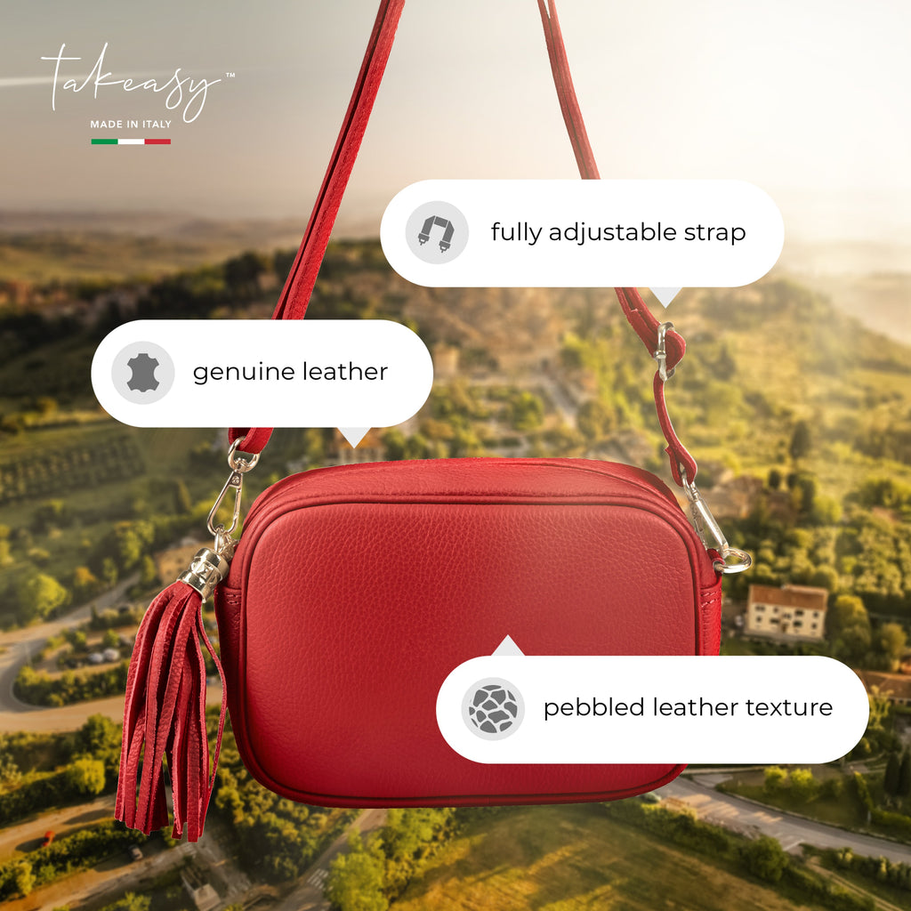 TAKEASY Parma Italian Leather Crossbody Bag