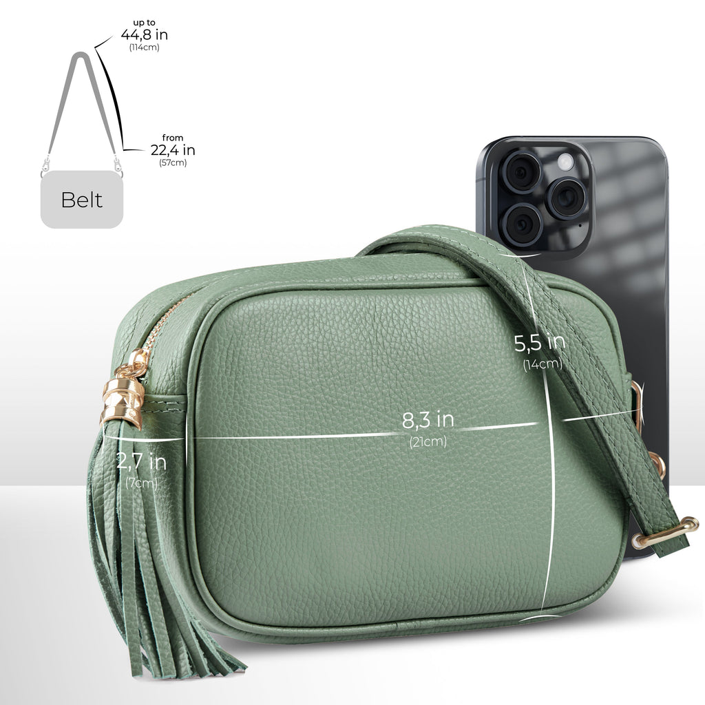 TAKEASY Parma Italian Leather Crossbody Bag