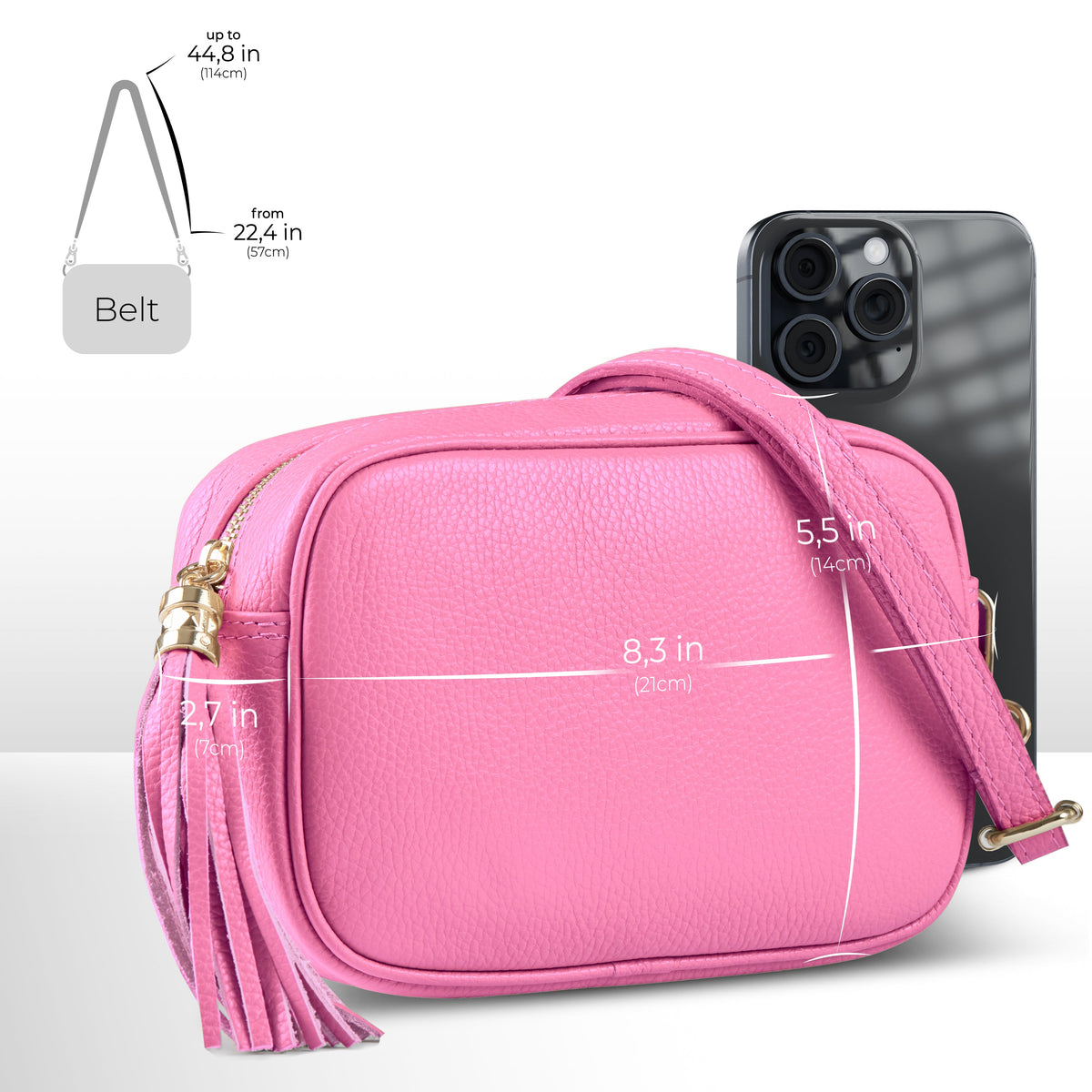 TAKEASY Parma Italian Leather Crossbody Bag