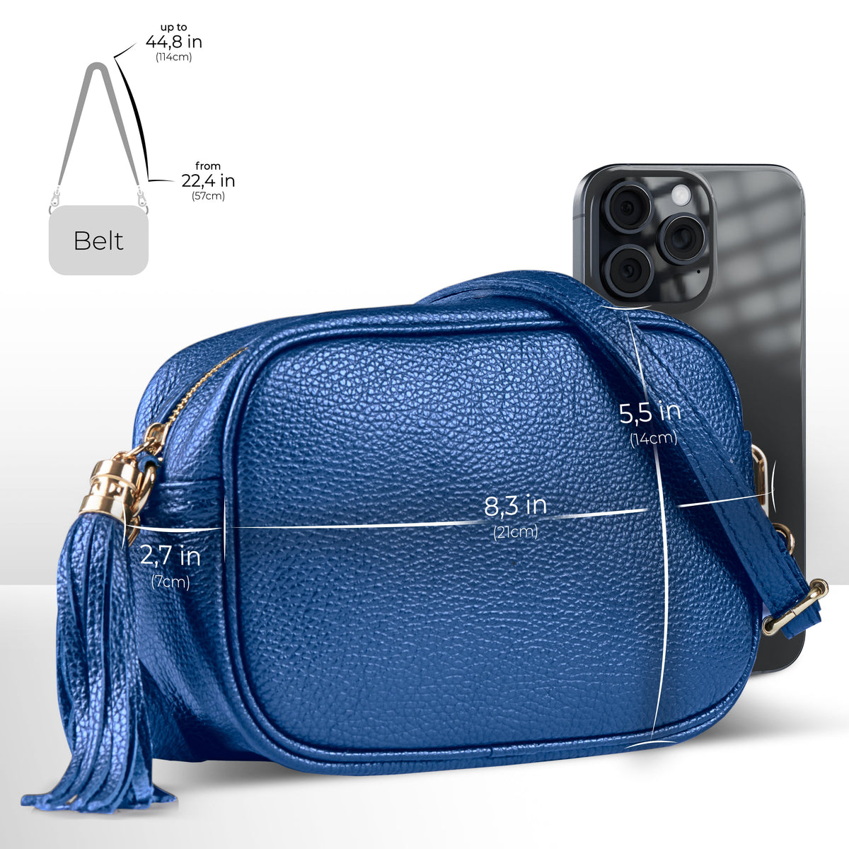 TAKEASY Parma Italian Leather Crossbody Bag