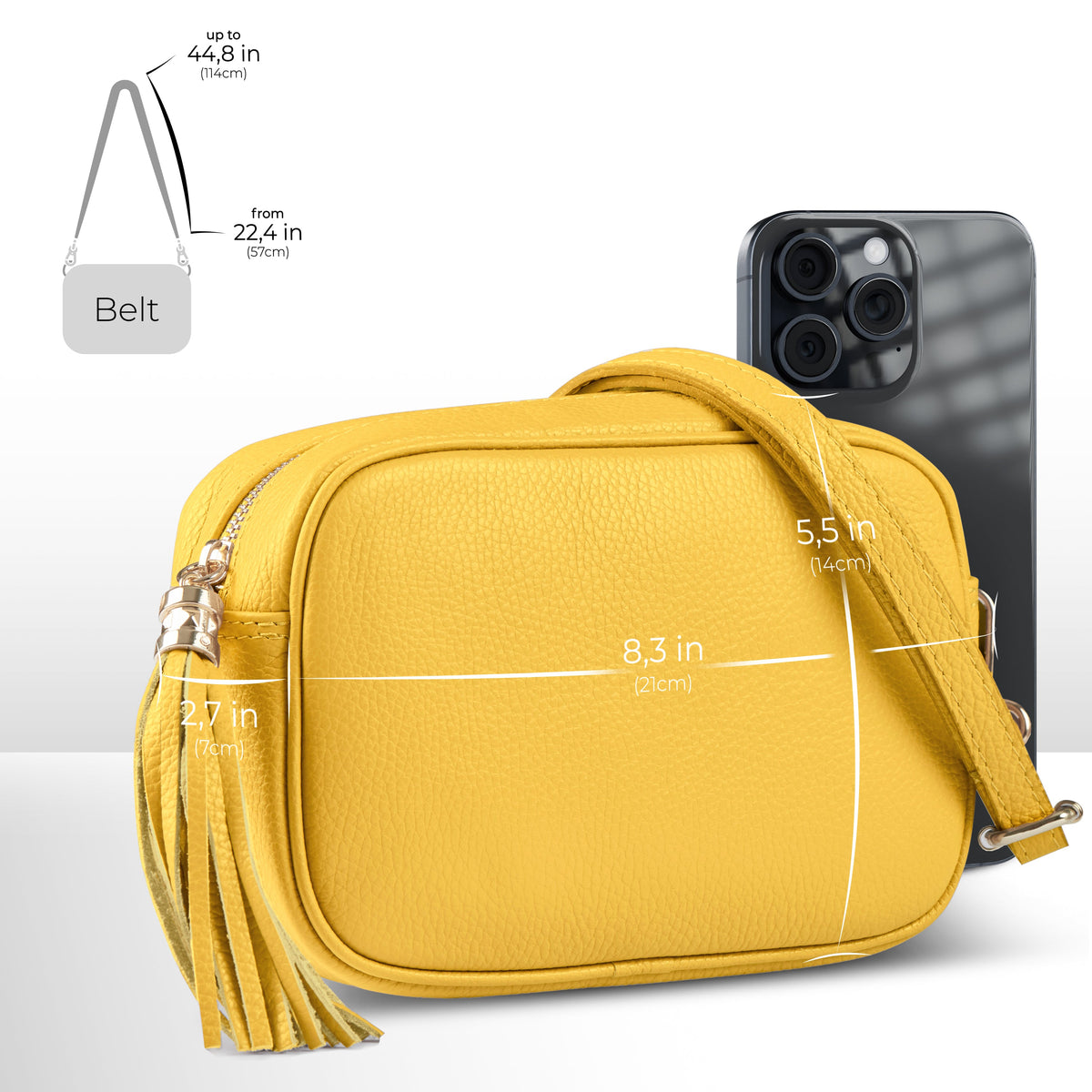 TAKEASY Parma Italian Leather Crossbody Bag