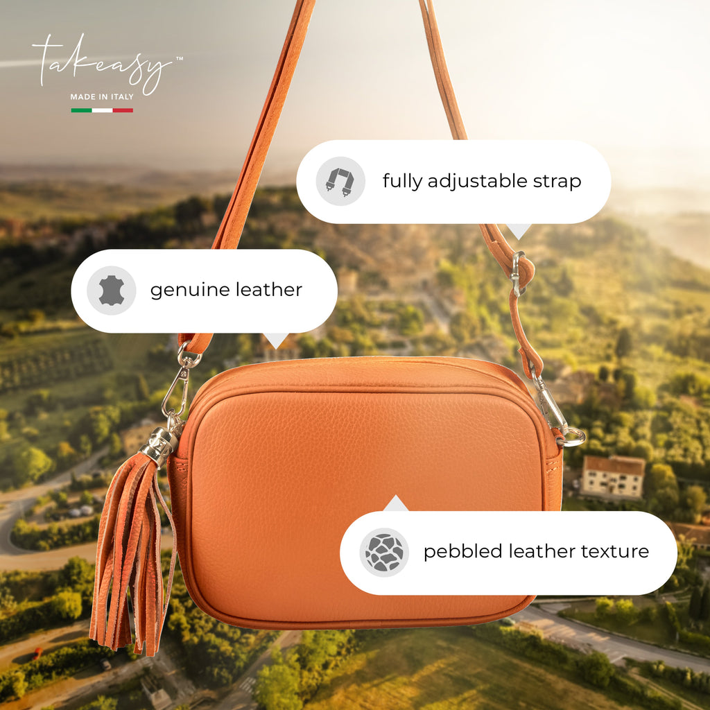 TAKEASY Parma Italian Leather Crossbody Bag