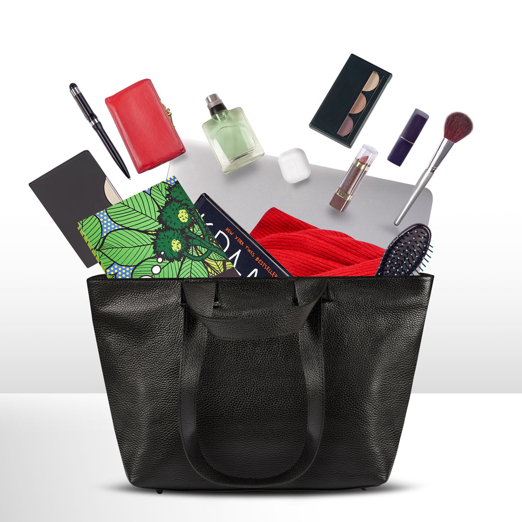 TAKEASY Torino Italian Full-Grain Leather Travel Tote