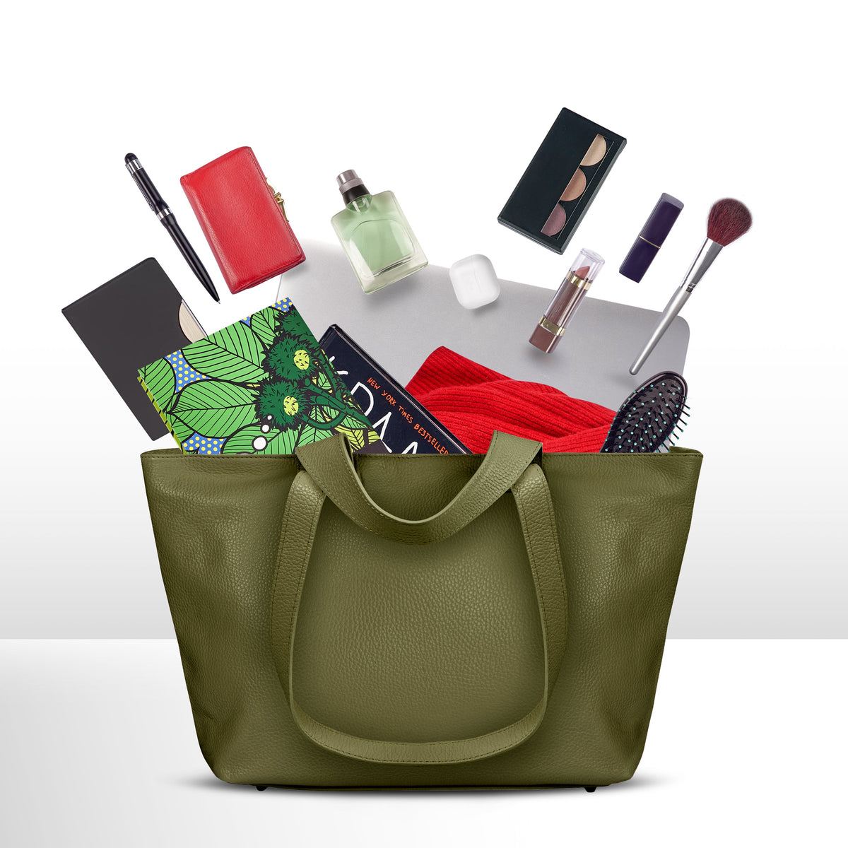 TAKEASY Torino Italian Full-Grain Leather Travel Tote