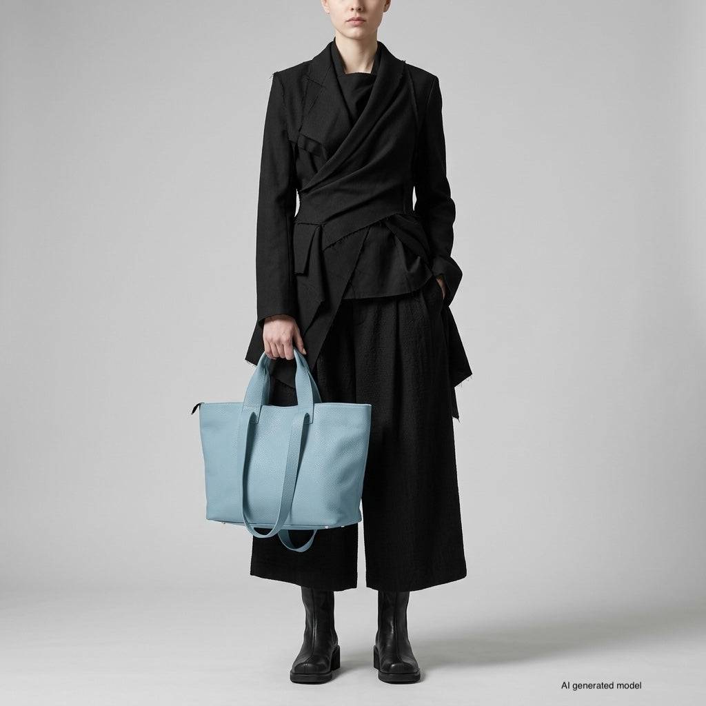 TAKEASY Torino Italian Full-Grain Leather Travel Tote