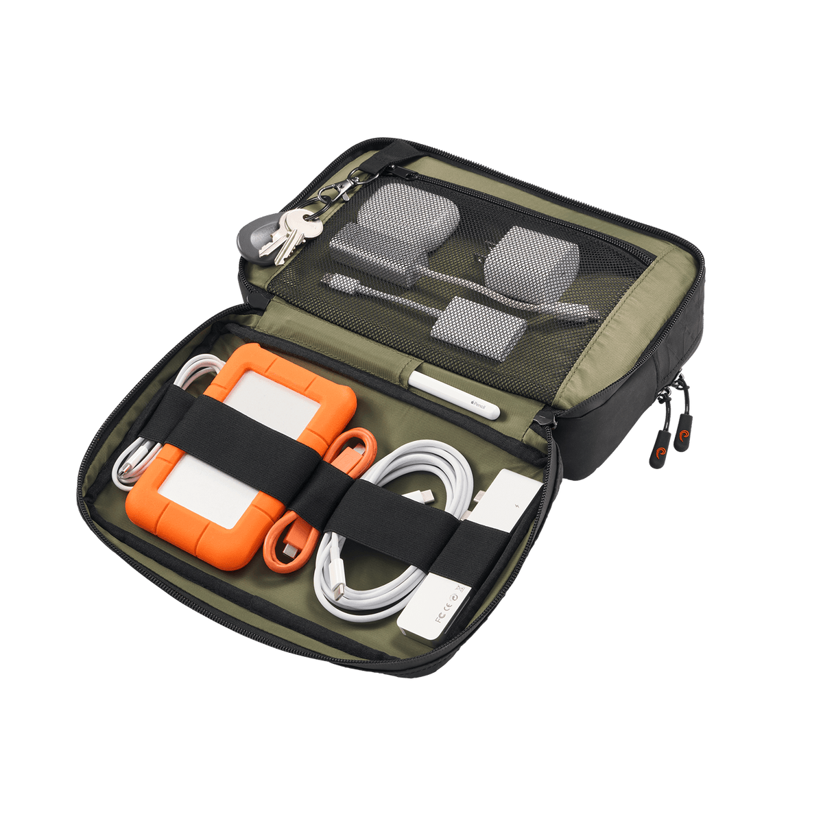 PHOOZY Tech Capsule black travel tech organizer