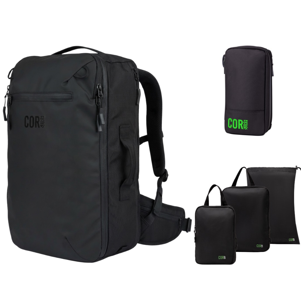 COR Surf Island Hopper Travel Bundle – Backpack + Packing System