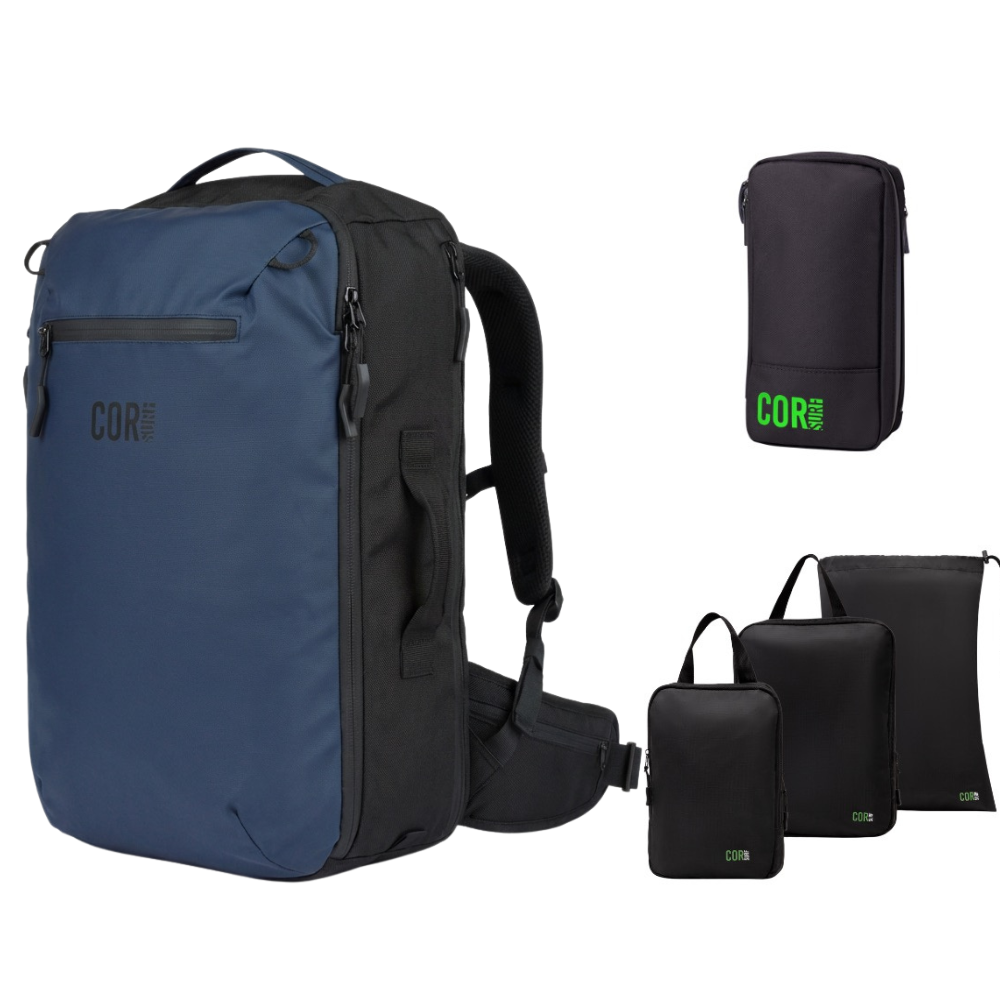COR Surf Island Hopper Travel Bundle – Backpack + Packing System